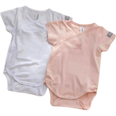 Bamboom Body maniche corte 2 pz Rosa e Bianco 12-18M 12-18M Bamboom Body maniche corte 2 pz Rosa e Bianco 12-18M 12-18M