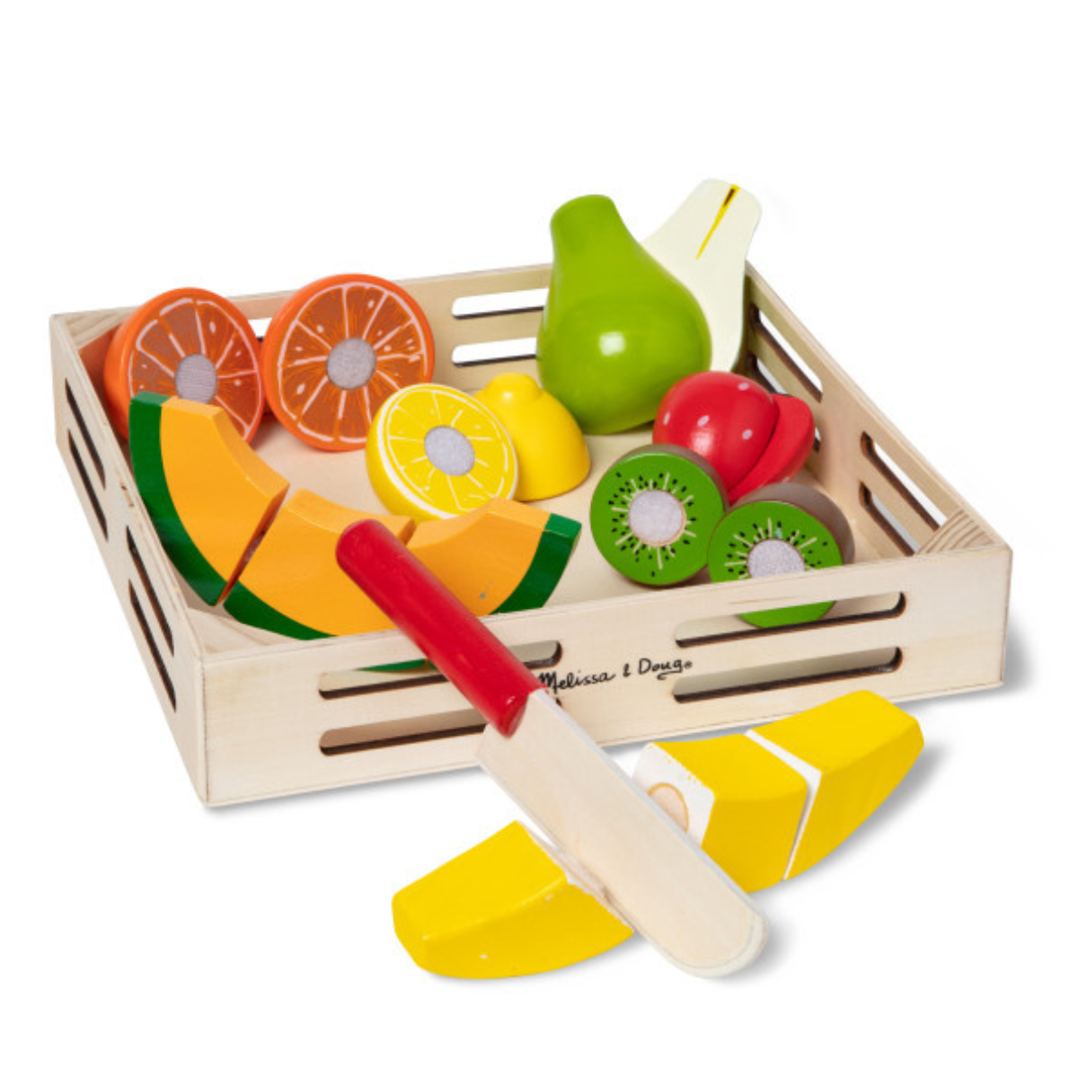 melissa & doug melissa & doug frutta da tagliare in legno