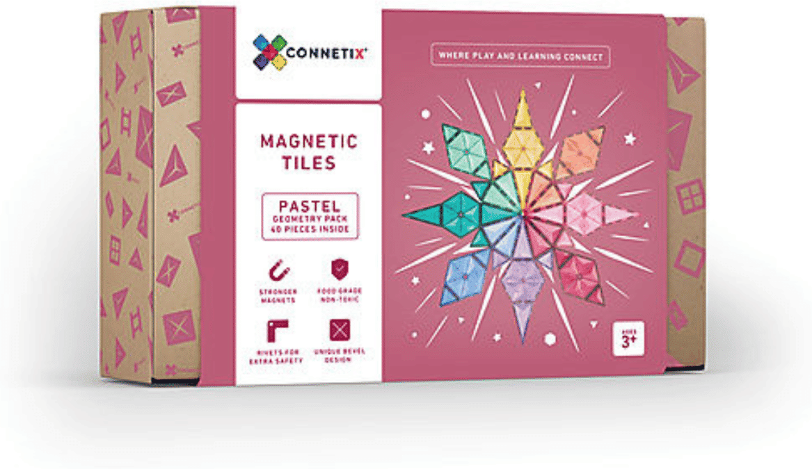 Connetix Forme Geometriche Pastello 40 Pezzi