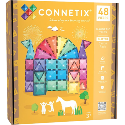Connetix Set Castello Glitter 48 Pezzi Connetix Set Castello Glitter 48 Pezzi
