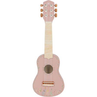 Little Dutch Chitarra in Legno Safari Friends Pink Pink Little Dutch Chitarra in Legno Safari Friends Pink Pink