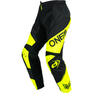 O'Neal Pantaloni Cross  Element Racewear Nero-Giallo Neon