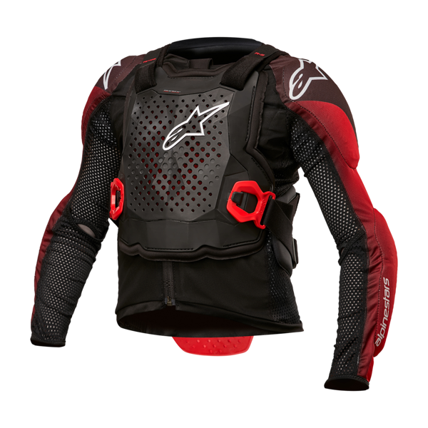 alpinestars giacca cross bambino  bionic tech nero-bianco-rosso