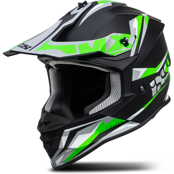 ixs casco cross  362 2.0 nero-verde