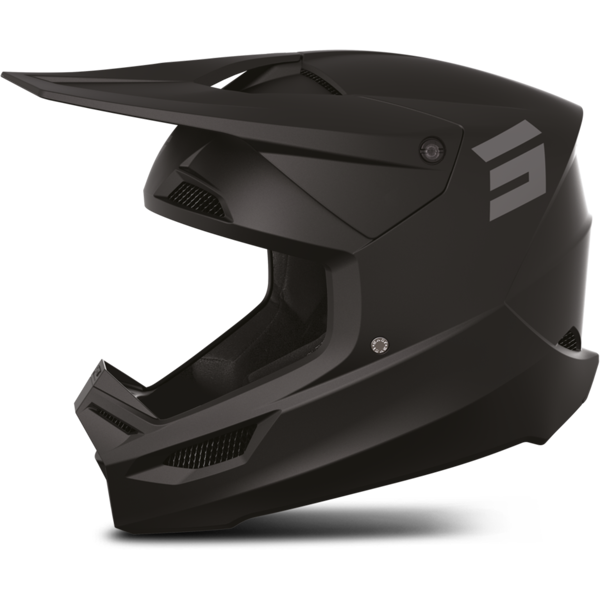 shot race gear casco cross shot furious solid nero