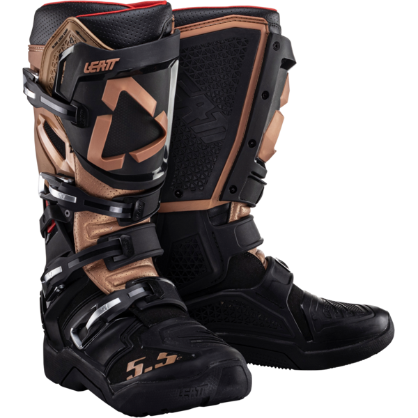 leatt stivali cross  5.5 flexlock enduro copper