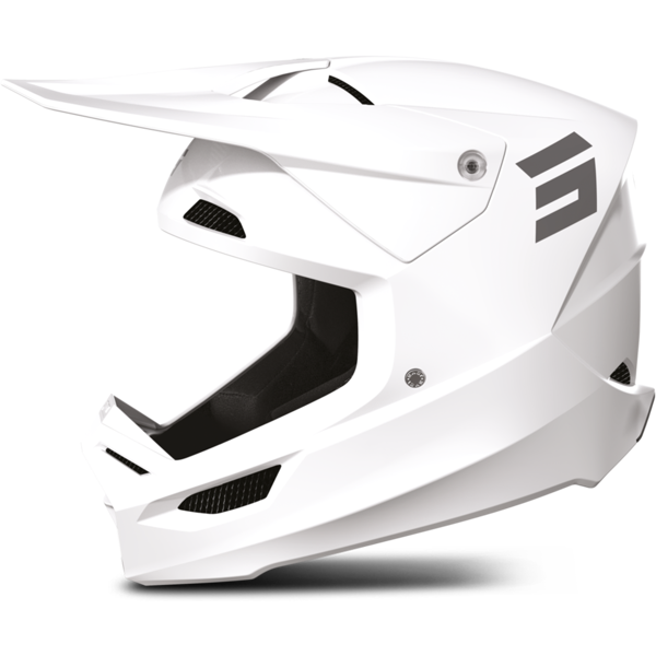 shot race gear casco cross shot furious solid bianco