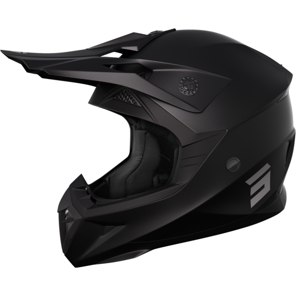 shot race gear casco cross shot pulse solid nero