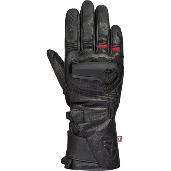 ixon guanti moto  pro miles nero-rosso