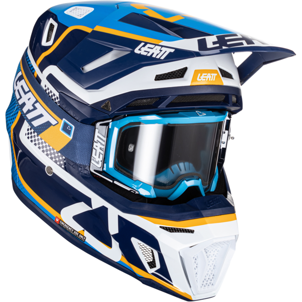 leatt kit casco cross  moto 8.5 v24 inchiostro con maschera