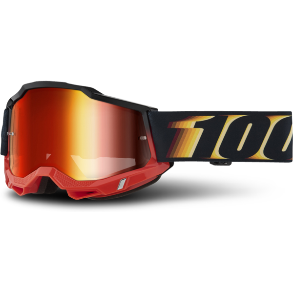 100% maschera cross  accuri 2 rossa