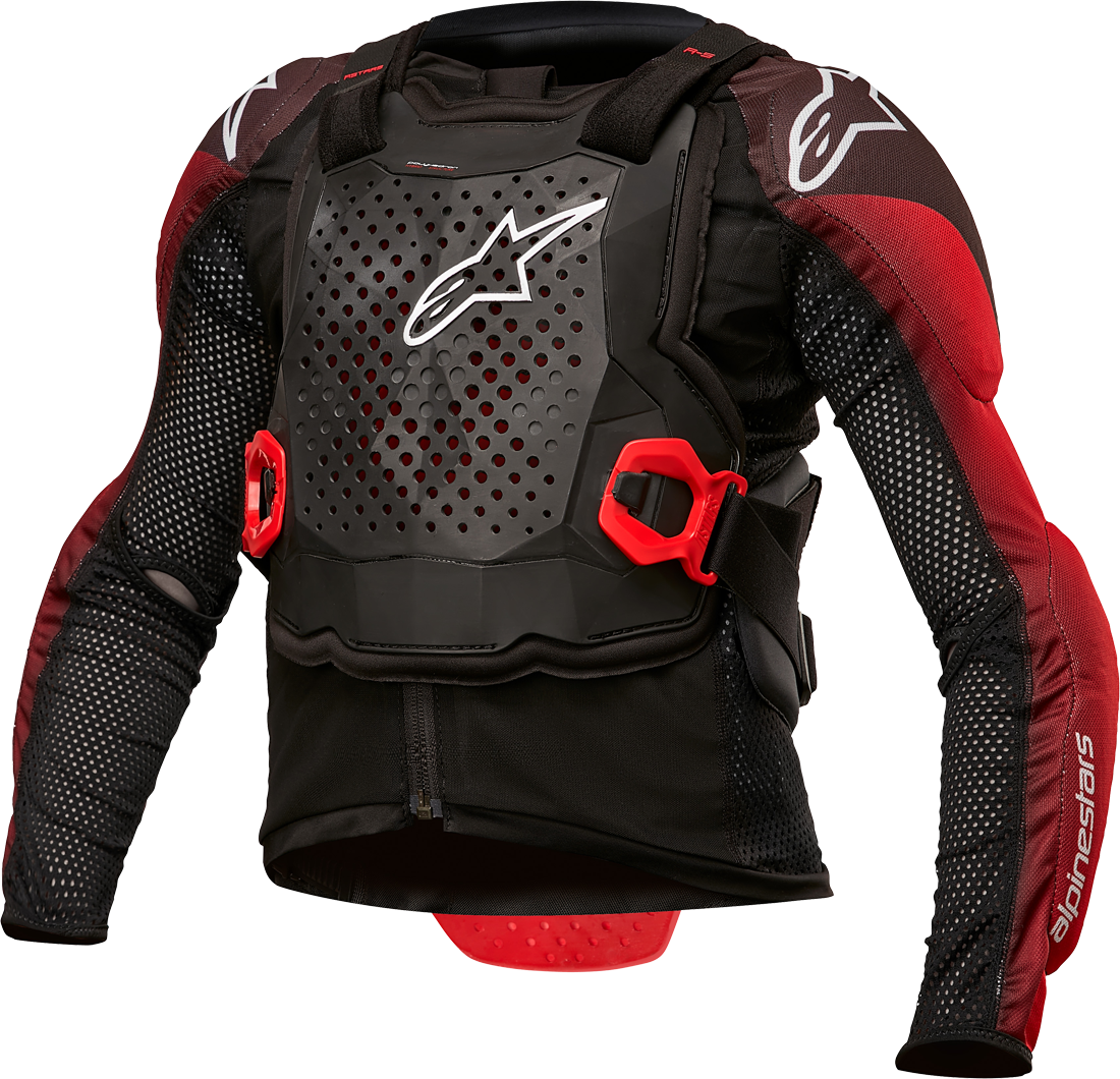 alpinestars giacca cross bambino  bionic tech nero-bianco-rosso