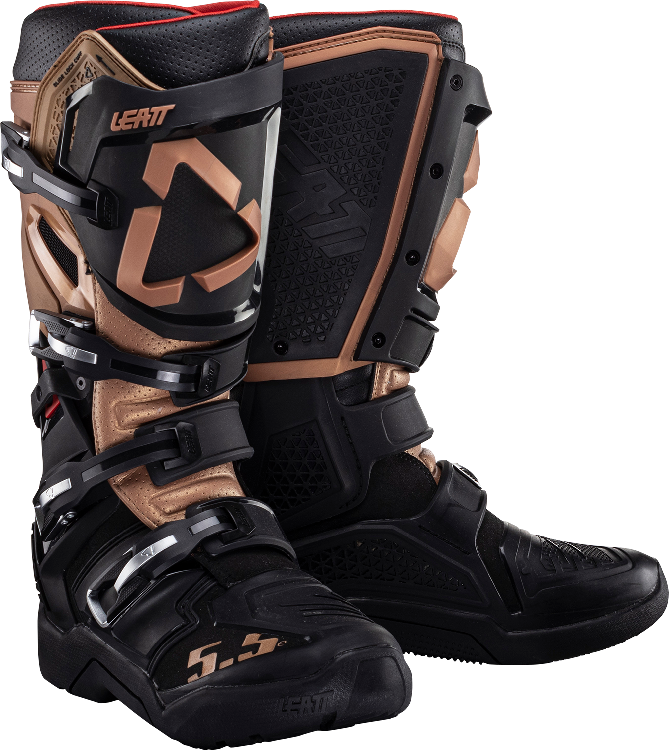 leatt stivali cross  5.5 flexlock enduro copper