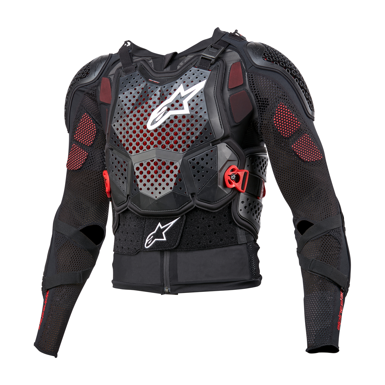 alpinestars giacca protettiva cross  bionic tech v3 nero-bianco-rosso