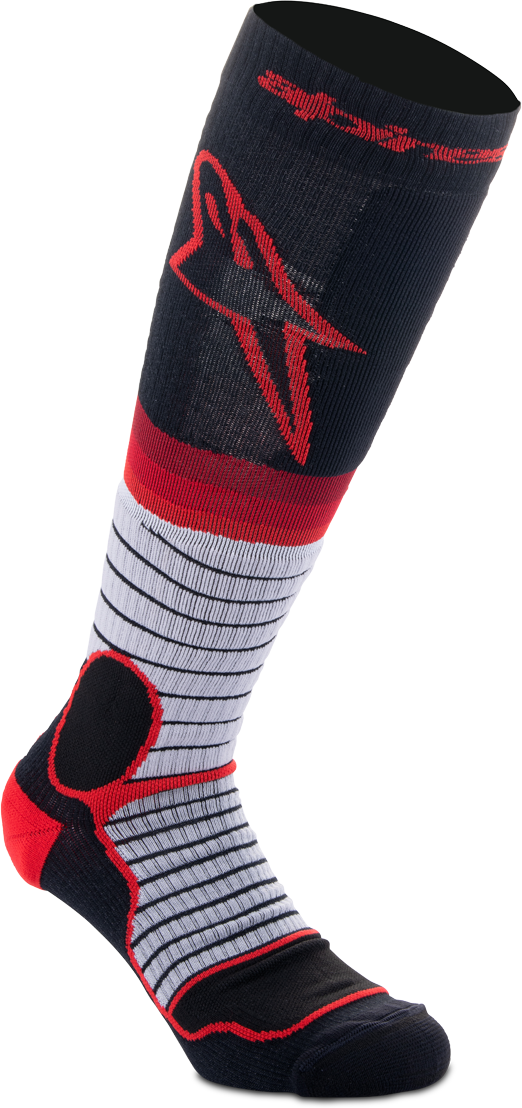 Alpinestars Calze Cross  Pro Nero-Grigio-Rosso