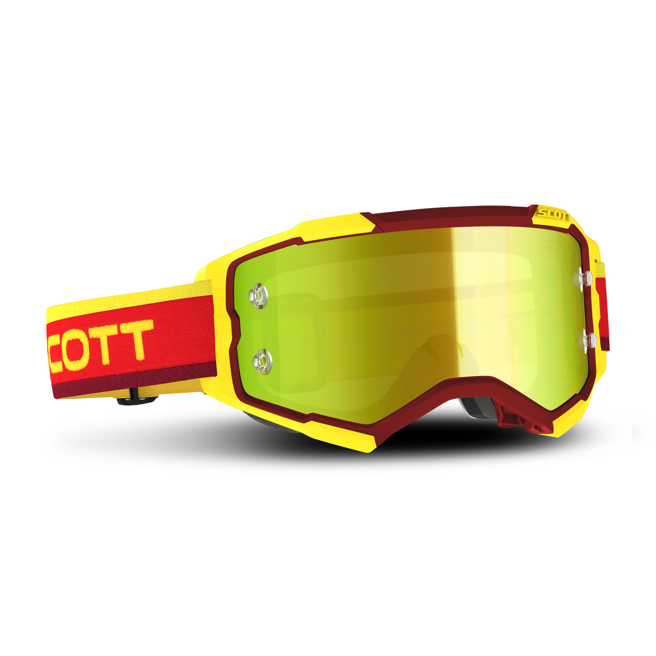 Scott Maschera Cross  Fury Rosso/Giallo/Giallo Cromo