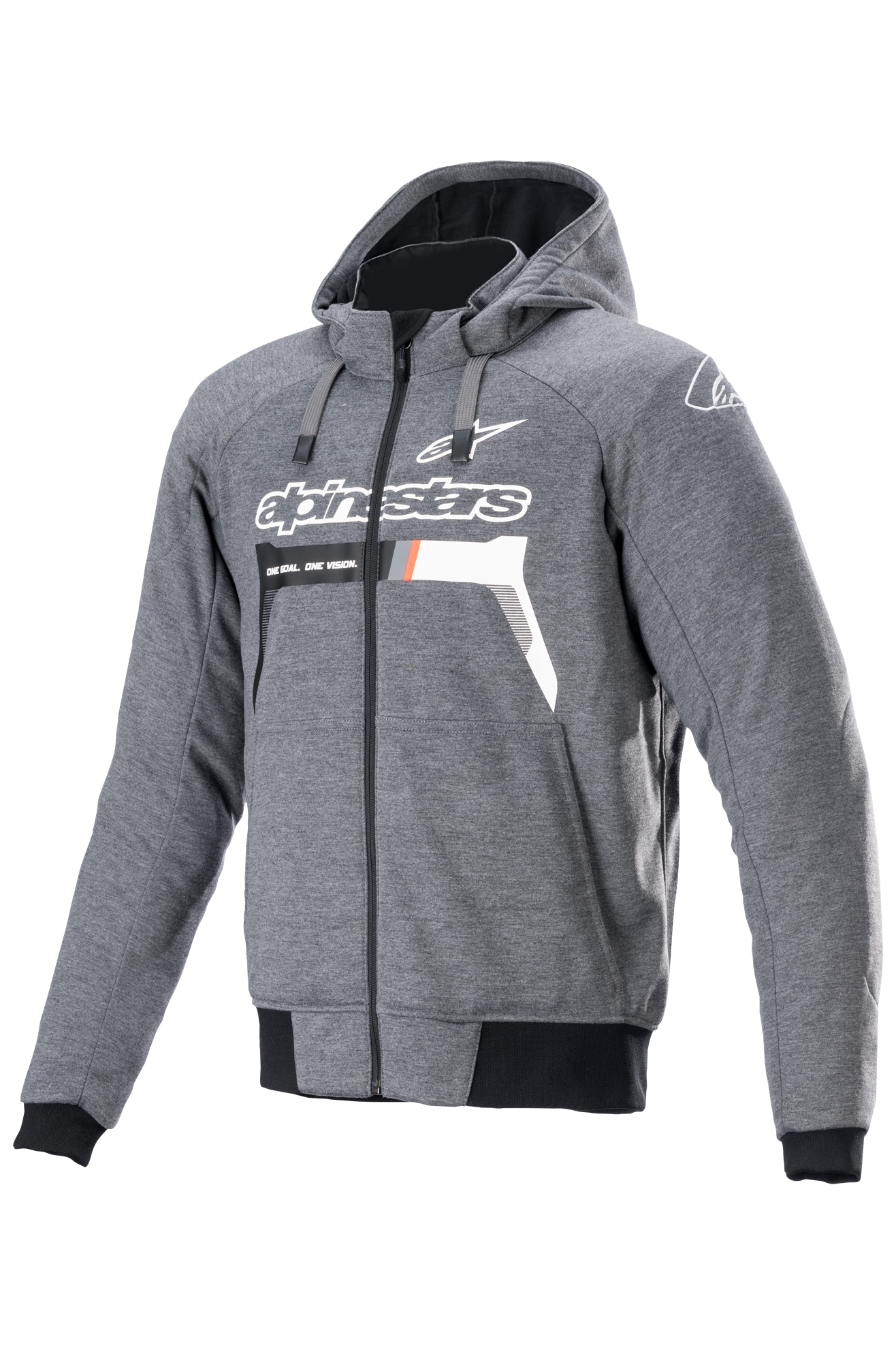 Alpinestars Felpa Moto  Chrome Ignition Grigio-Bianco