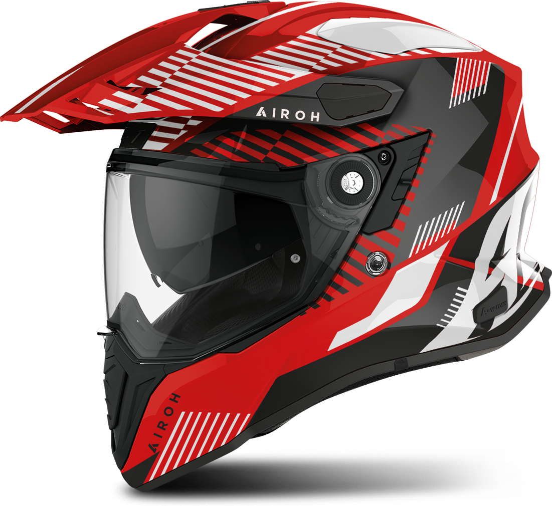 Airoh Casco Adventure  Commander Rosso