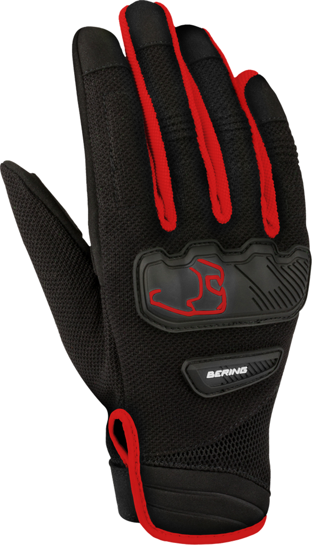 Bering Guanti Moto  York Nero-Rosso