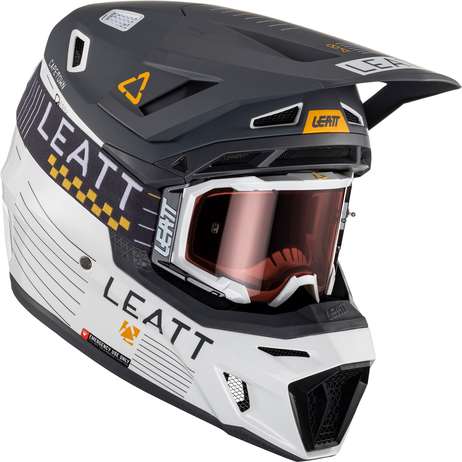 Leatt Kit Casco Cross Moto 8.5 V23 Metallico + Maschera