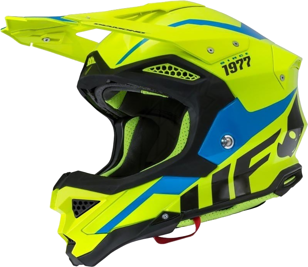 UFO Casco Cross Diamond Giallo Fluo