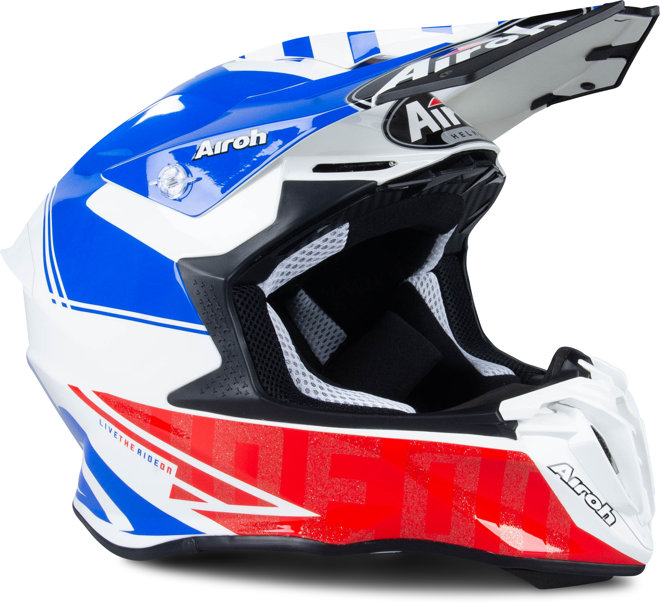 Airoh Casco Cross Twist 2.0 Tech Blu