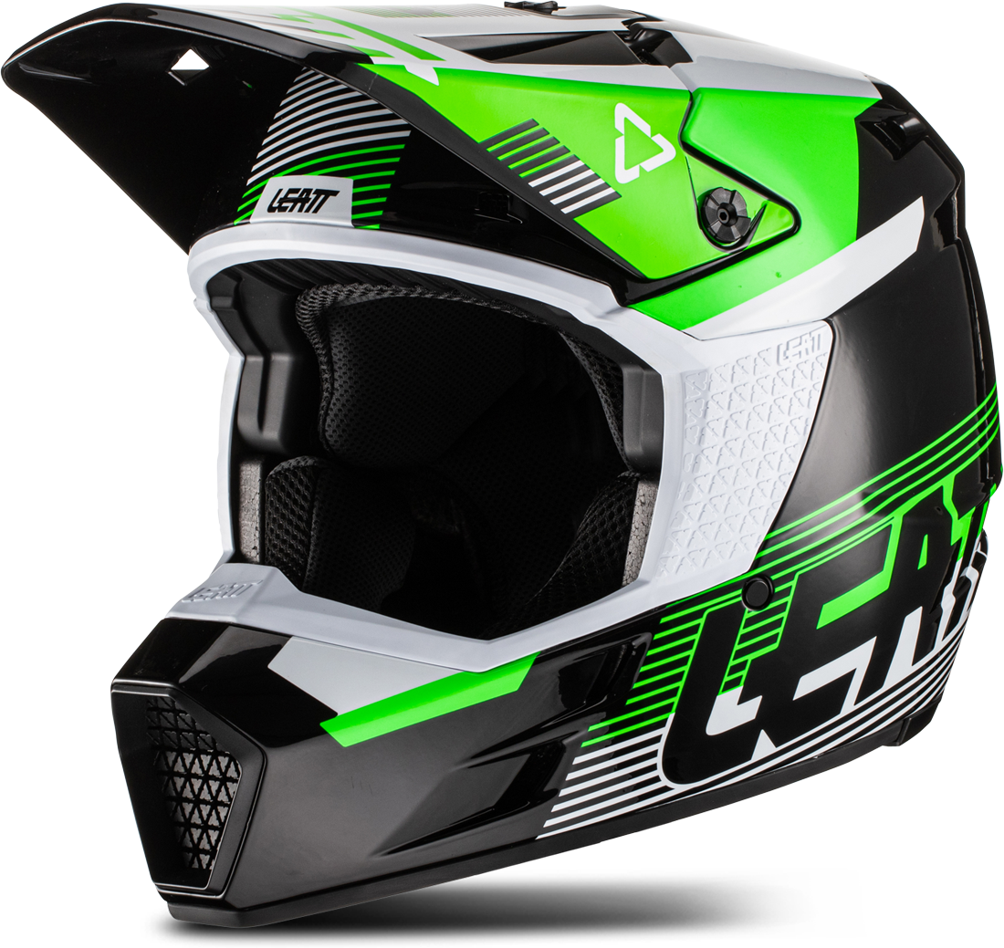 Leatt Casco Cross Bambino Moto 3.5 V22 Nero