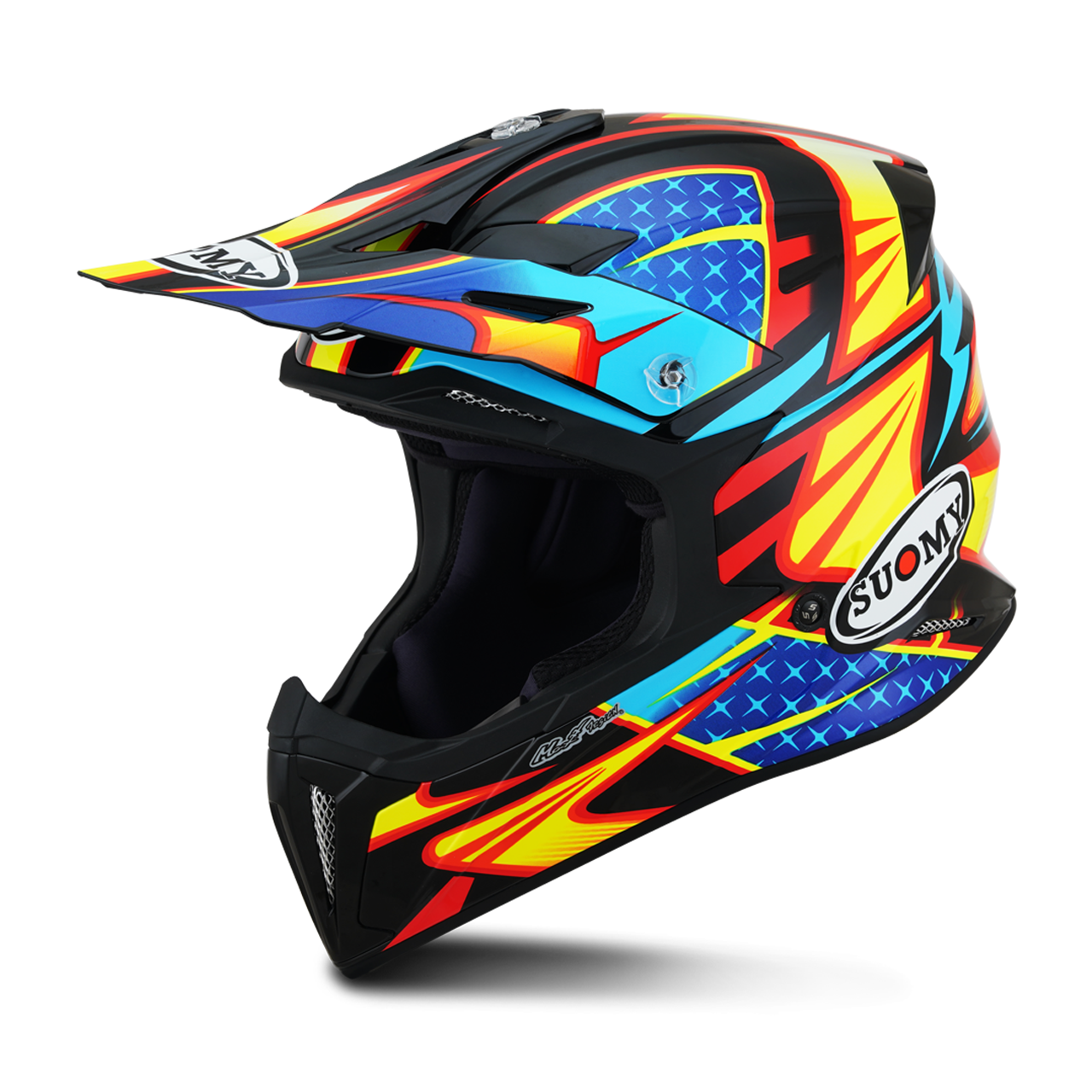 Suomy Casco Integrale X-Wing Dual Azzurro-Rosso