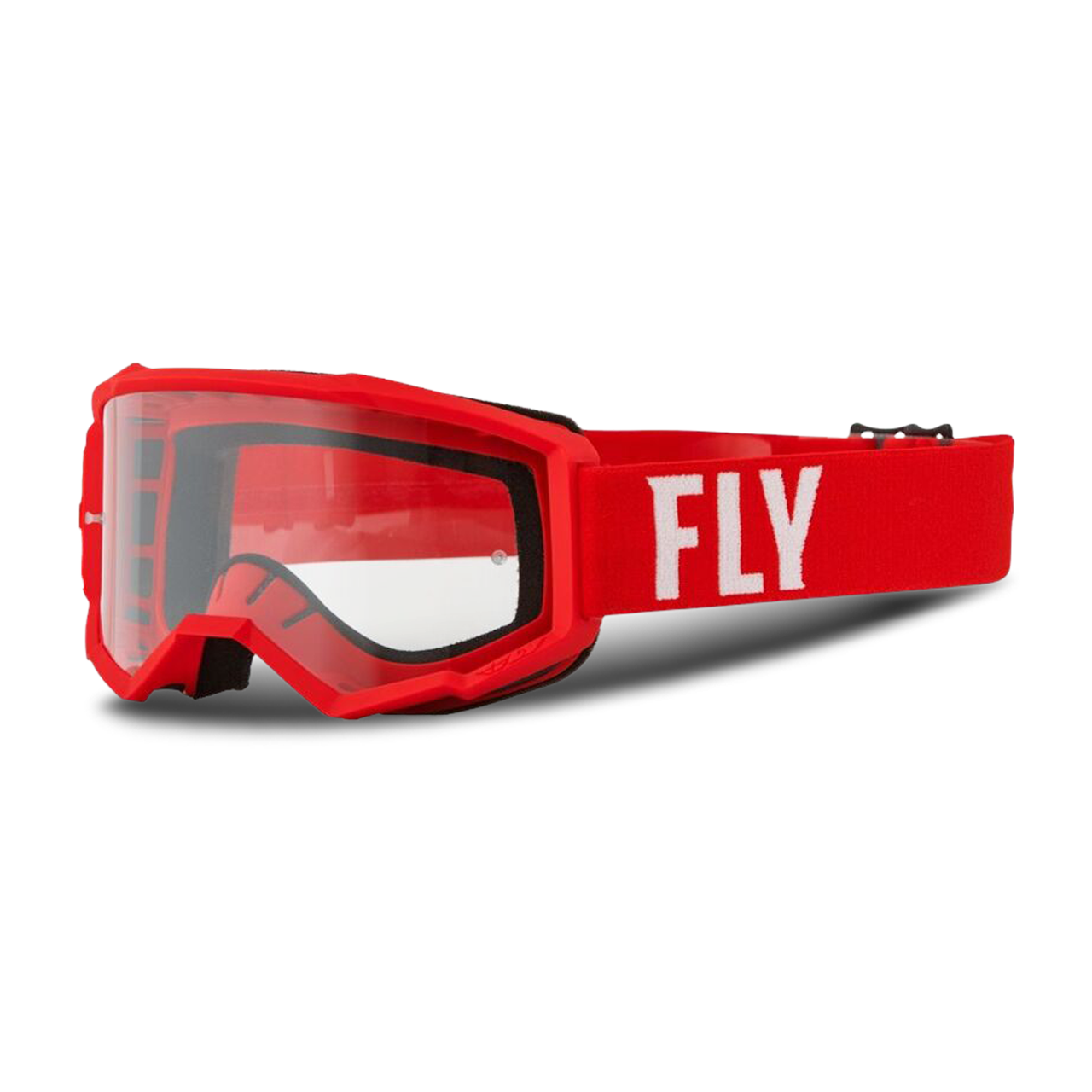 FLY Racing Maschera Cross Bambino Fly Focus Rosso-Trasparente