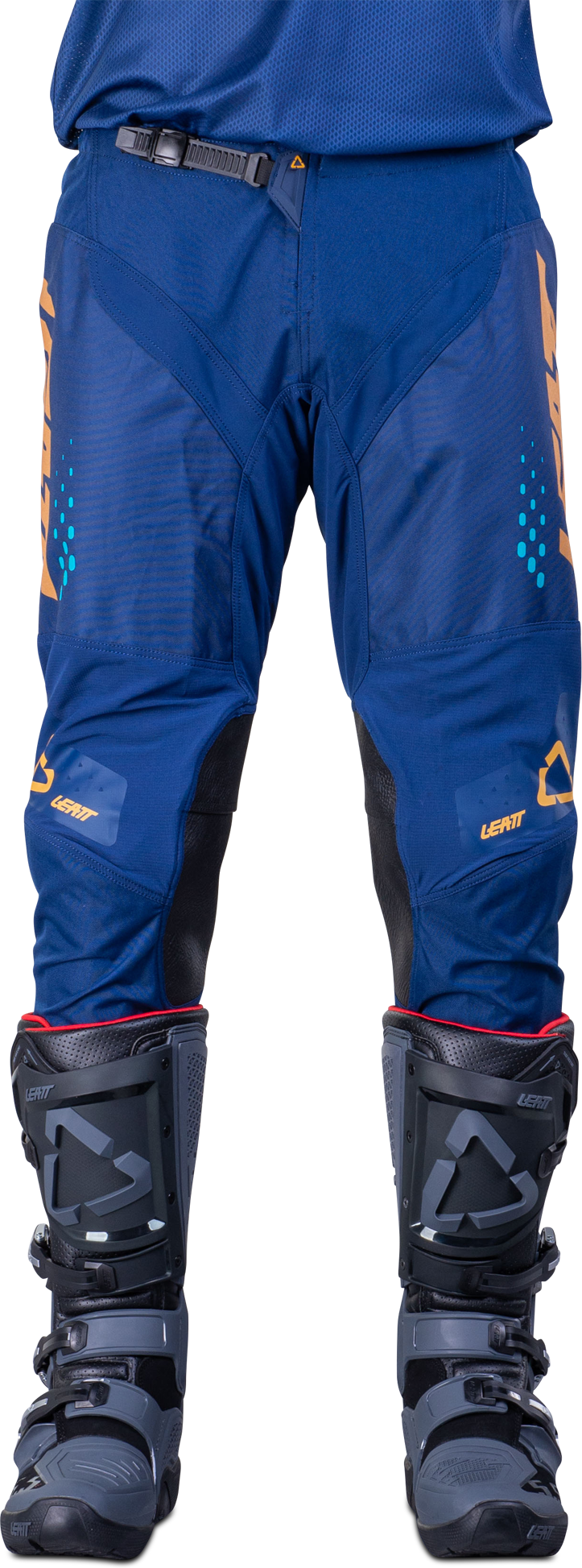 Leatt Pantaloni Cross Moto GPX 4.5 Blu-Oro