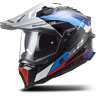 LS2 Casco Adventure  MX701 C Explorer Frontier Lucido-Nero-Blu