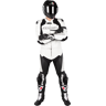 Spidi Tuta in Pelle  Race Warrior T Lunga Bianco-Nero