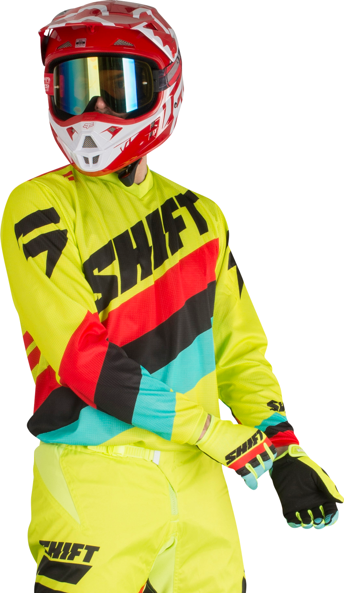 Shift Maglia Cross  Whit3 Tarmac Giallo Fluo MX 17 Shift Maglia Cross  Whit3 Tarmac Giallo Fluo MX 17