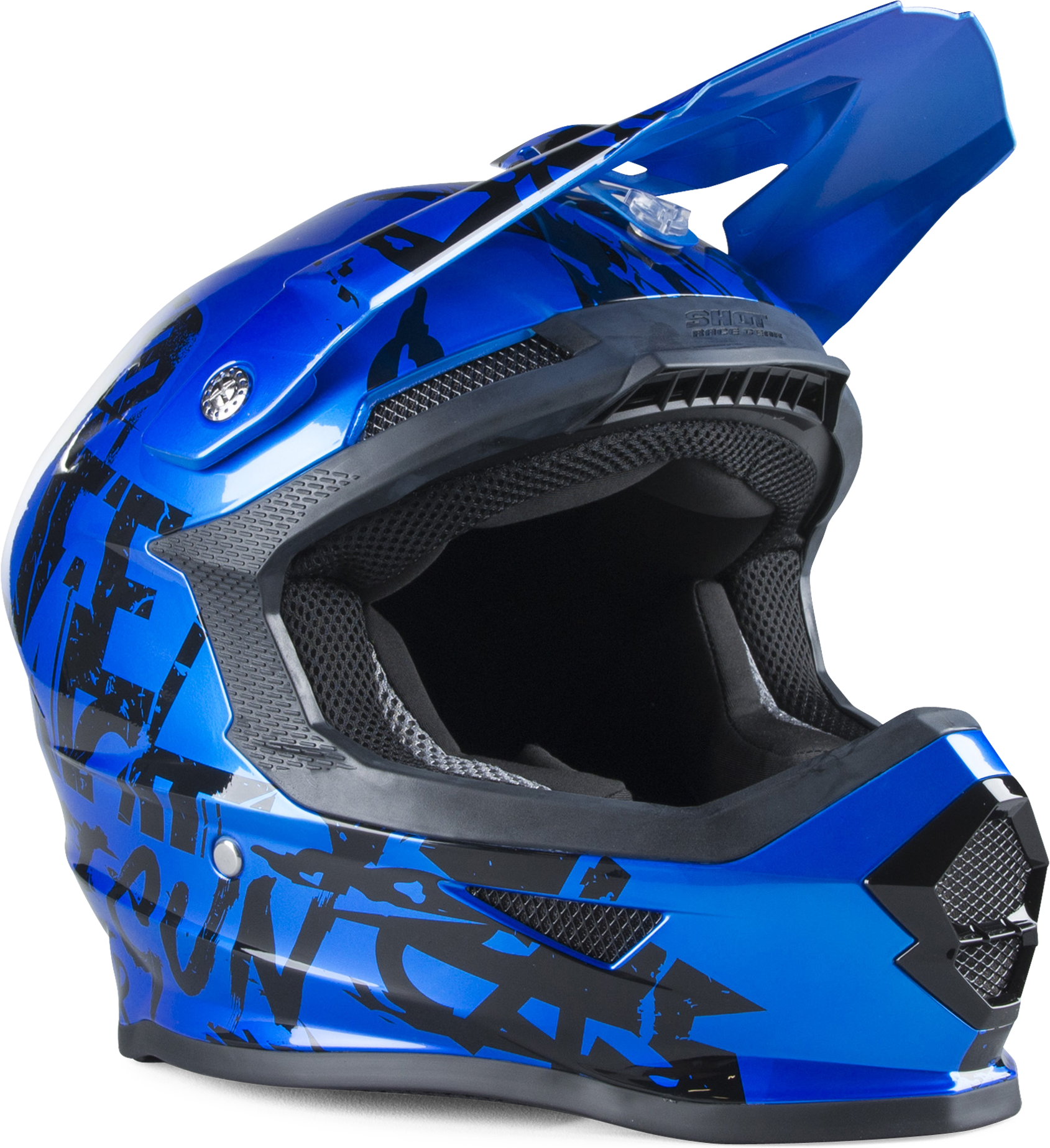 Freegun Casco Cross  XP-4 Maniac Blu-Nero