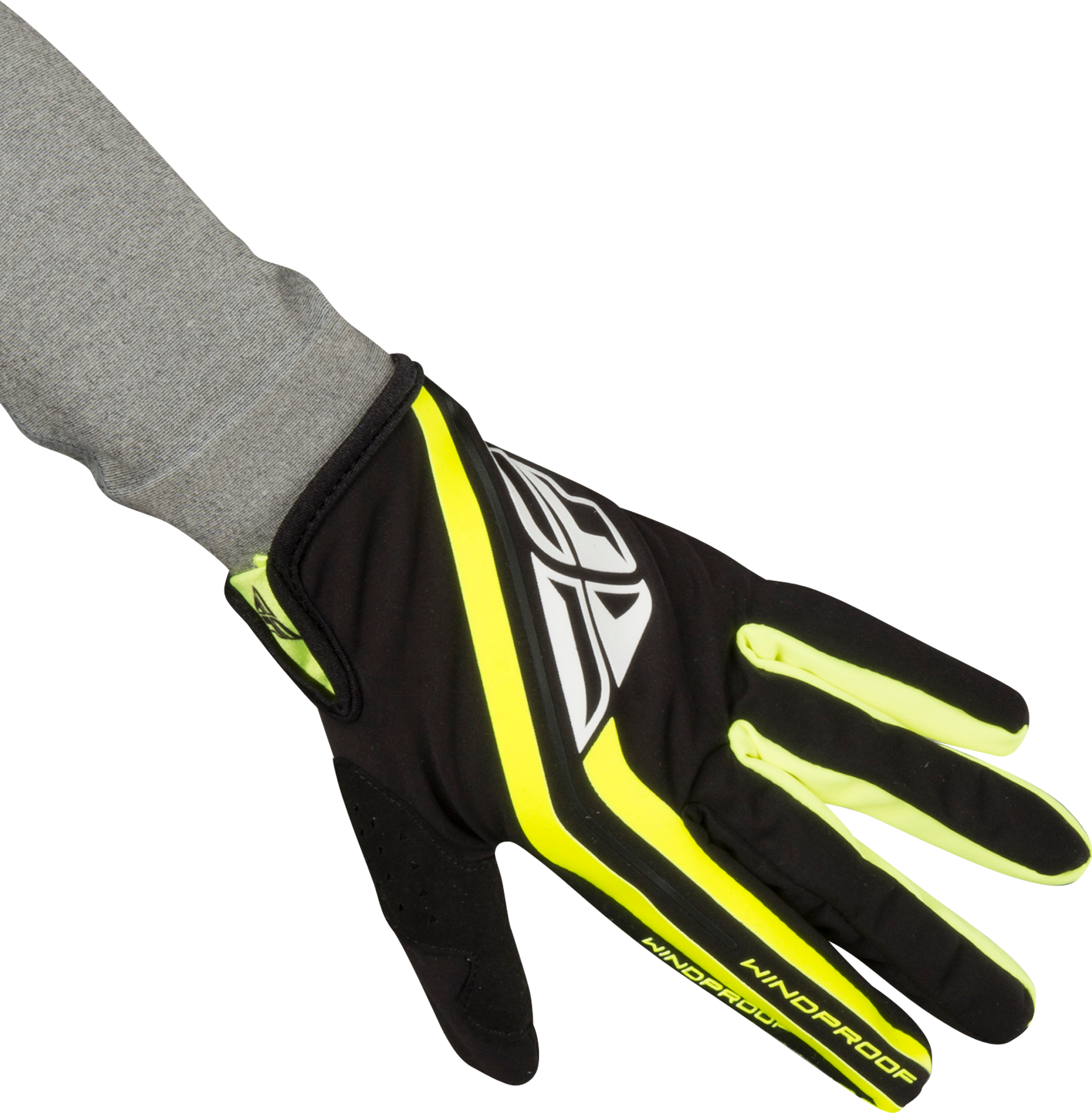 FLY Racing Guanti cross FLY Windproof Lite Nero-HiVis FLY Racing Guanti cross FLY Windproof Lite Nero-HiVis