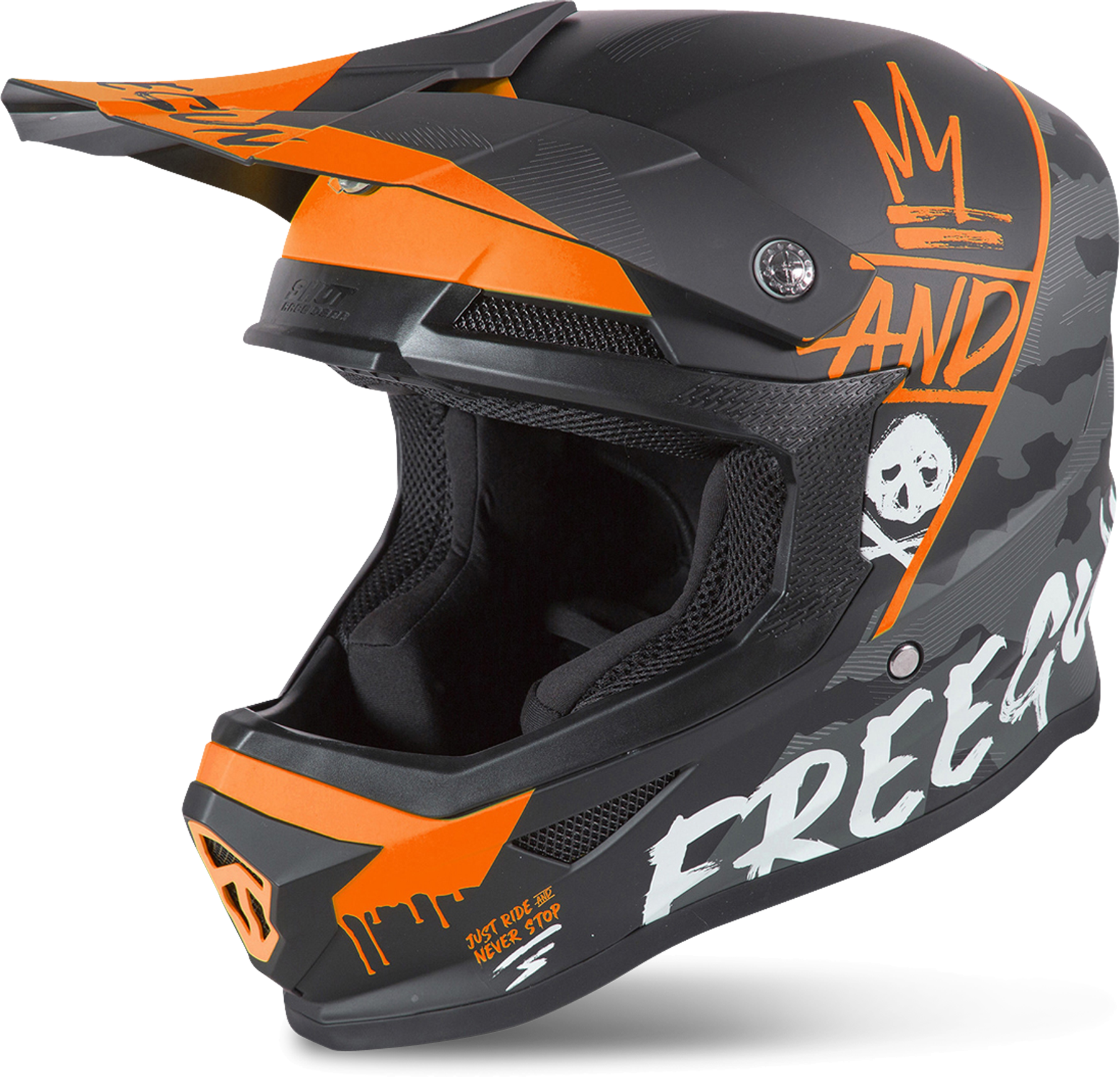 Freegun Casco Cross  XP-4 Camo-Arancio