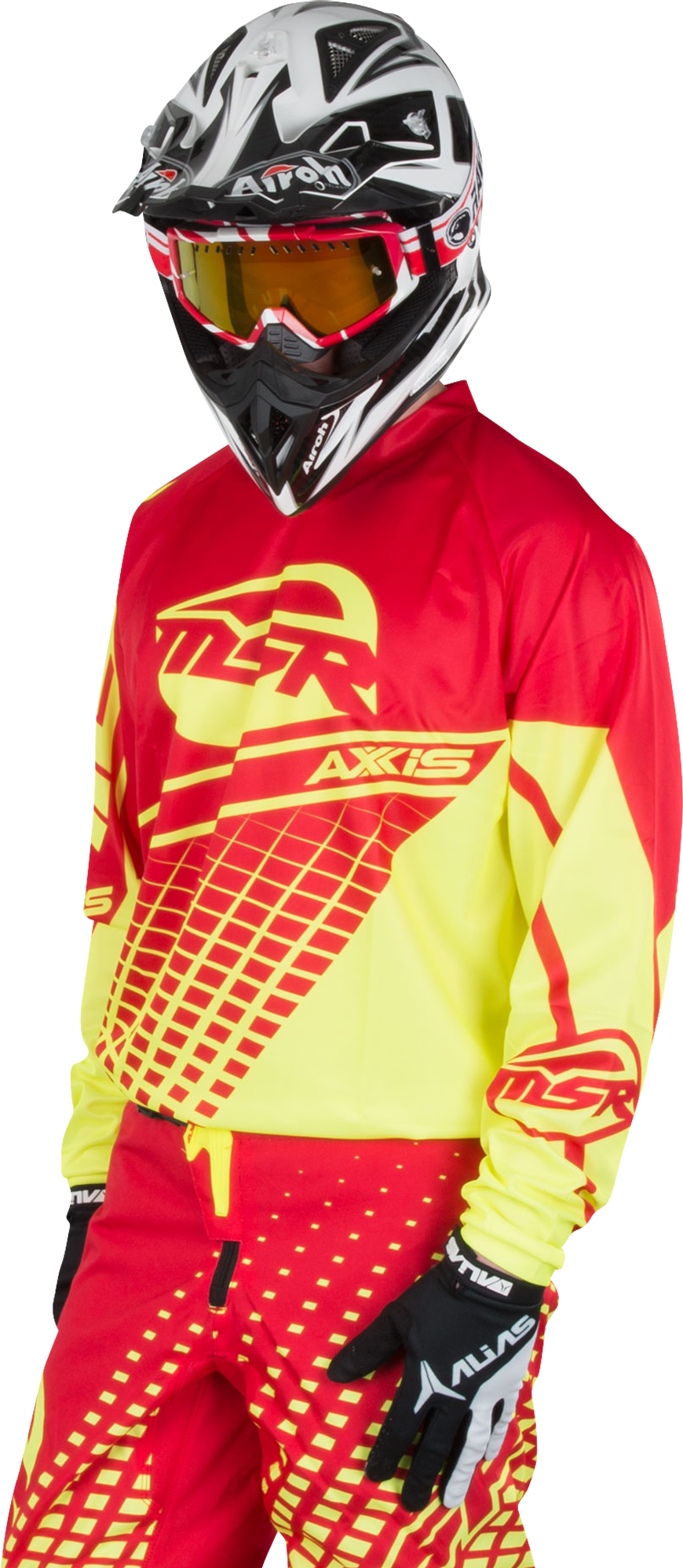 MSR Maglia Cross  M16 Axxis Rosso-Fluo MSR Maglia Cross  M16 Axxis Rosso-Fluo