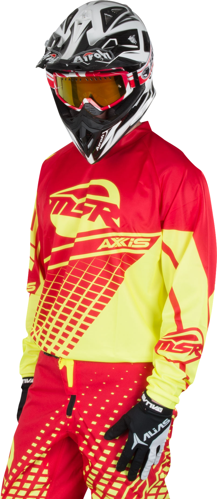 MSR Maglia Cross  M16 Axxis Rosso-Fluo