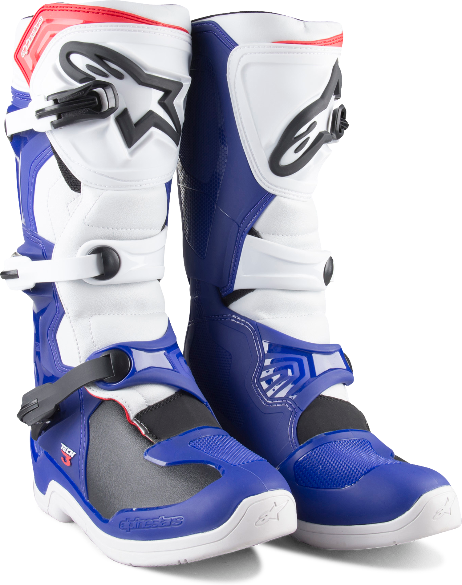 Alpinestars Stivali Cross  Tech 3 Nero-Bianco-Rosso Alpinestars Stivali Cross  Tech 3 Nero-Bianco-Rosso
