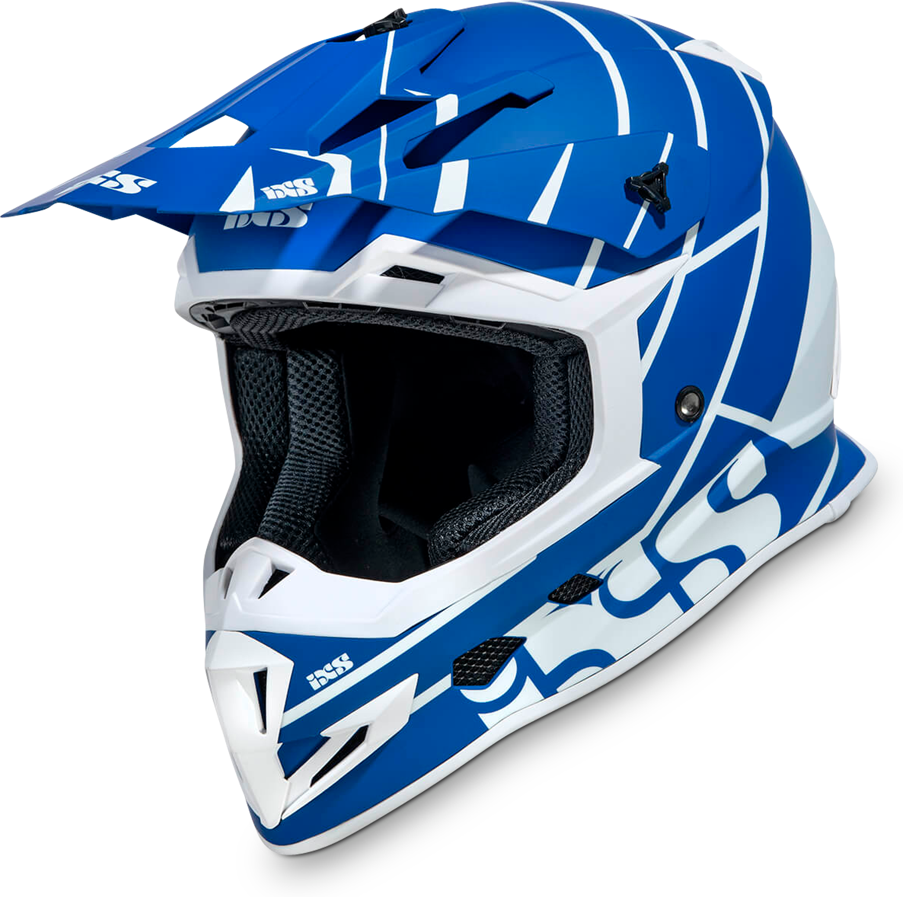 IXS Casco Cross  361 2.2 Blu-Bianco