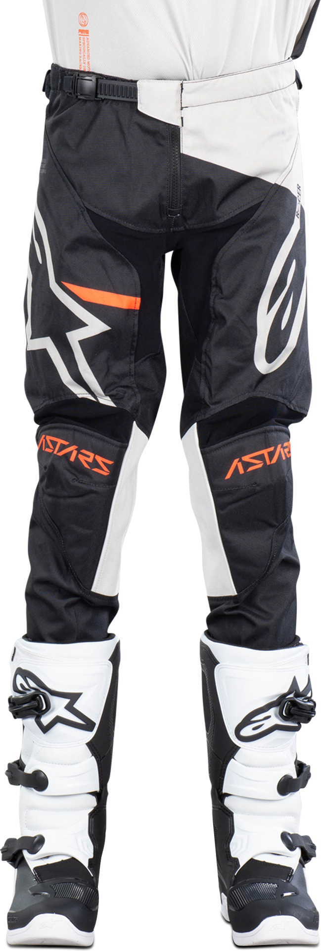 Alpinestars Pantaloni Cross Bambino  Racer Compass Grigio Chiaro-Nero