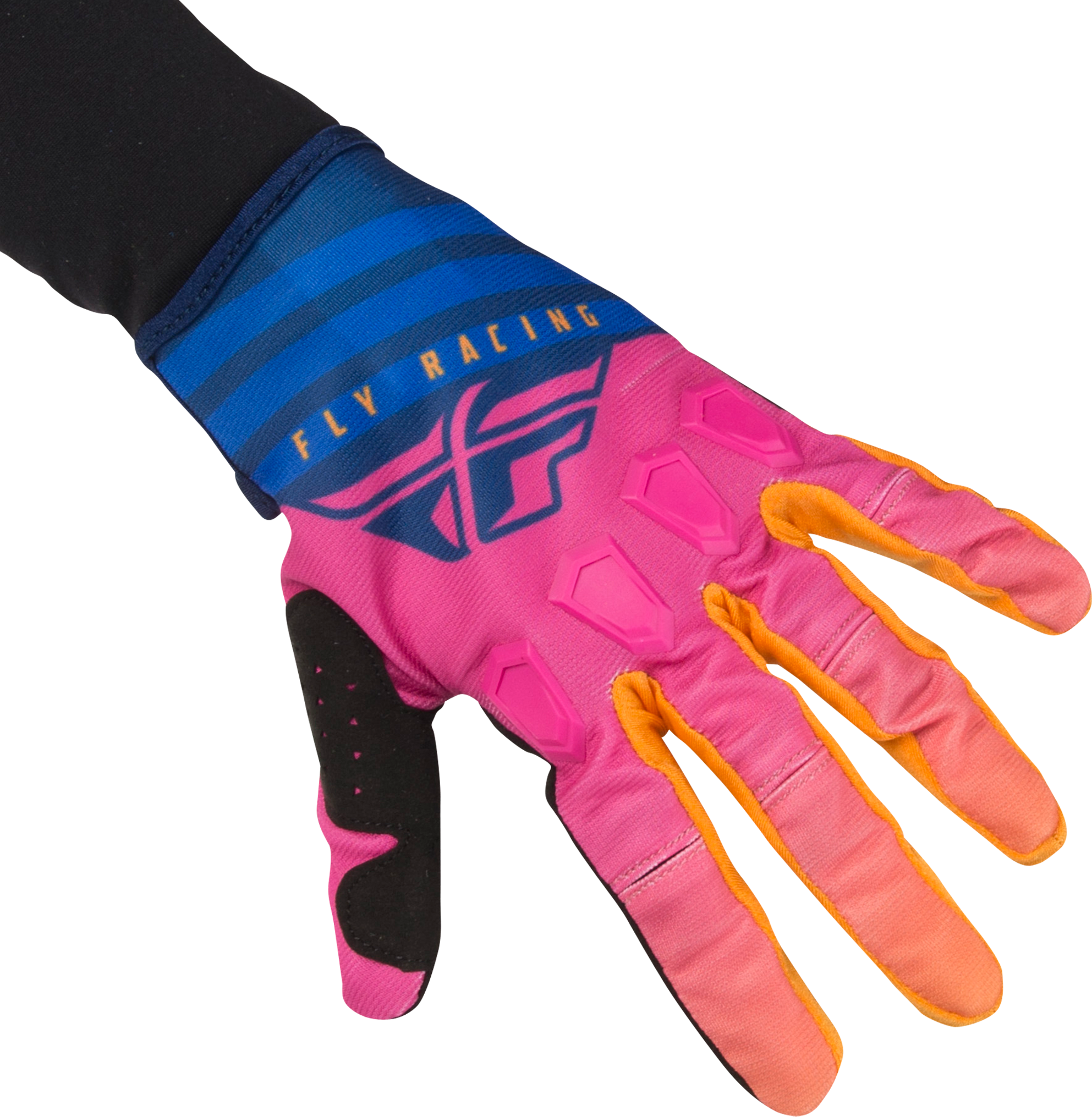 FLY Racing Guanti Cross  Kinetic K220 Blu Notte-Arancio FLY Racing Guanti Cross  Kinetic K220 Blu Notte-Arancio