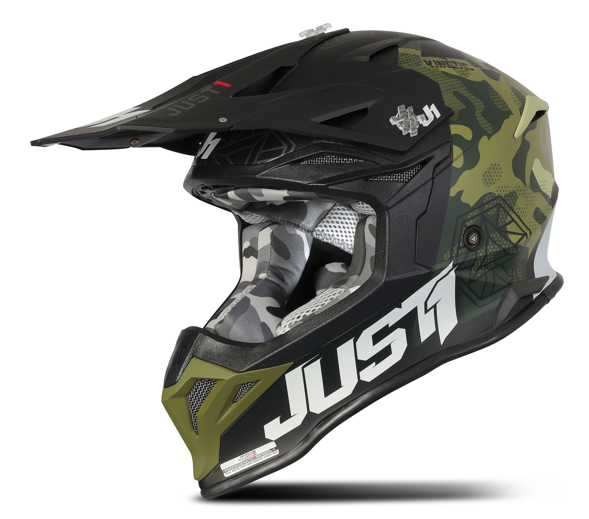 Just1 Casco Cross  J39 Verde-Camo-Nero Just1 Casco Cross  J39 Verde-Camo-Nero