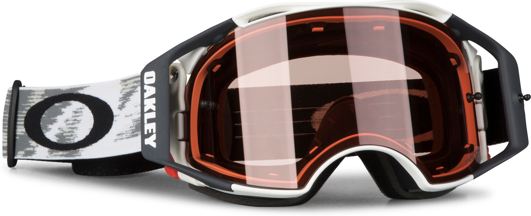 Oakley Maschera cross  Airbrake MX Bianco opaco