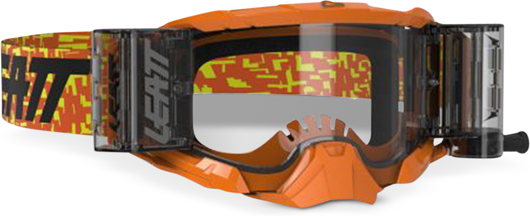 Leatt Maschera Cross  Velocity 5.5 Roll-Off Arancio Fluo Trasparente 83%