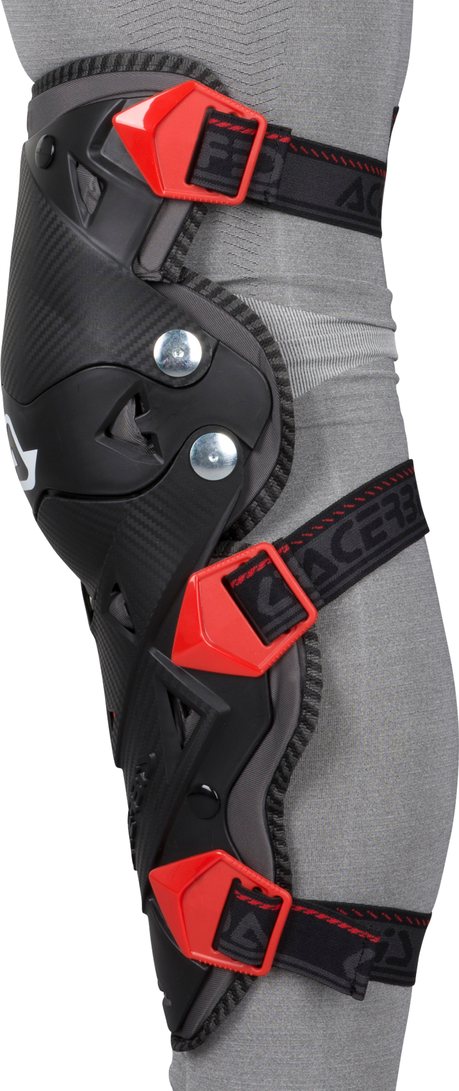 Acerbis Ginocchiera  Impact EVO 3.0 Nero-Rosso Acerbis Ginocchiera  Impact EVO 3.0 Nero-Rosso