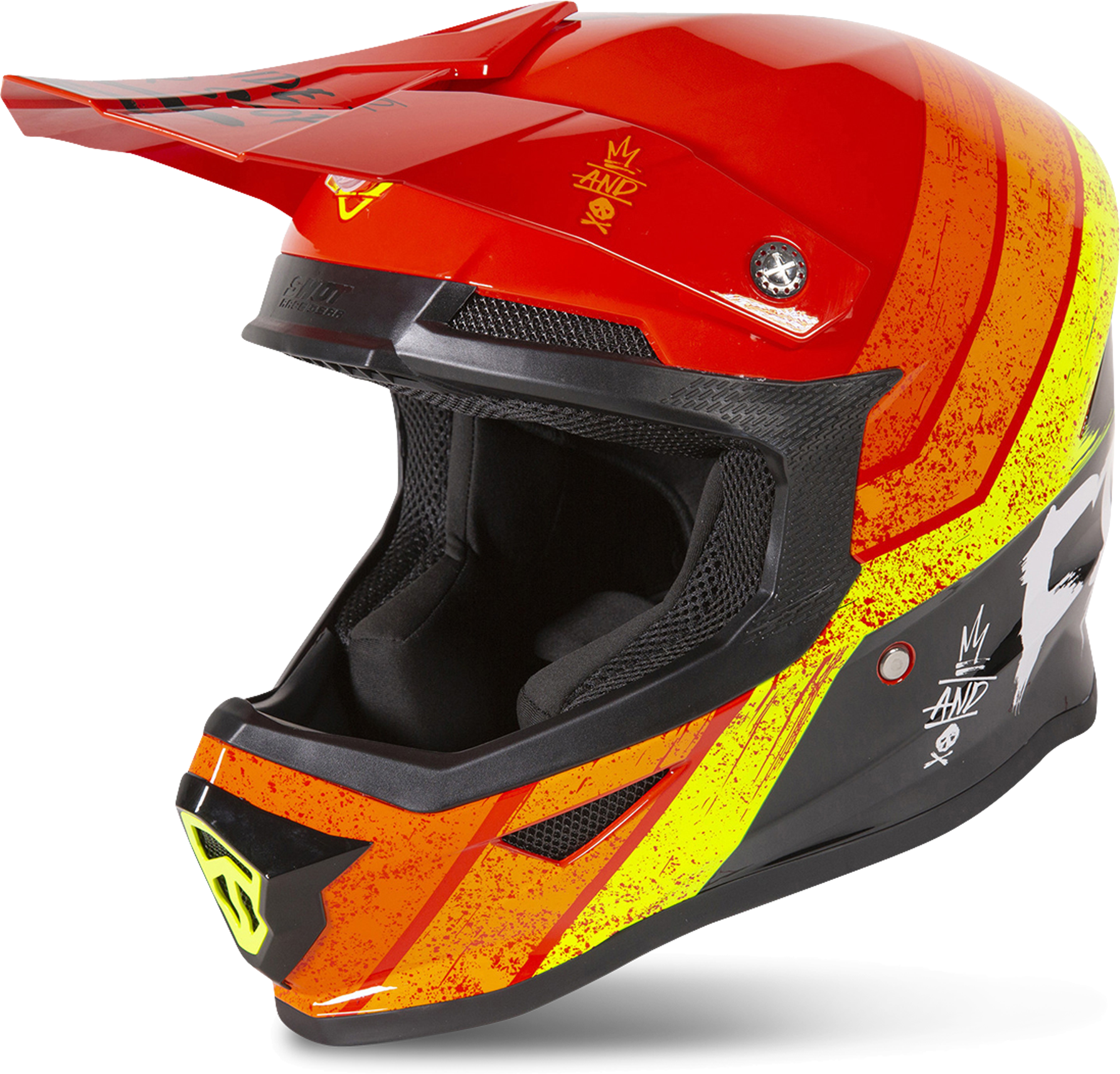 Freegun Casco Cross Bambino  XP-4 Stripe Rosso