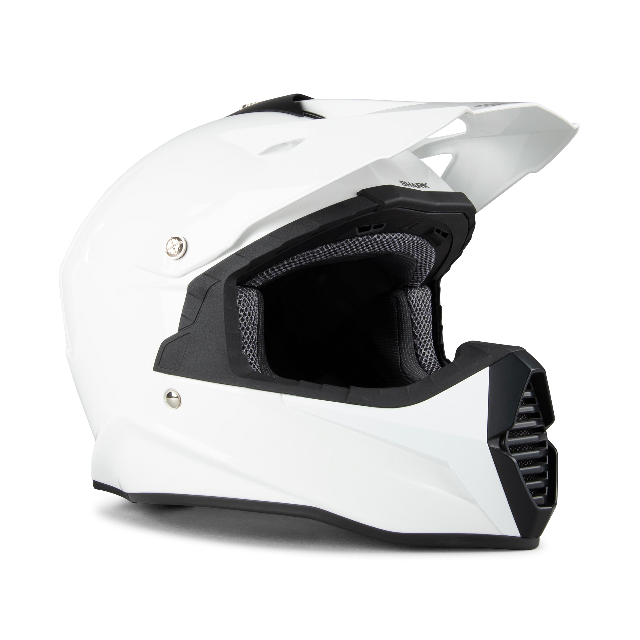 Shark Casco Cross  Varial Blank Bianco Shark Casco Cross  Varial Blank Bianco