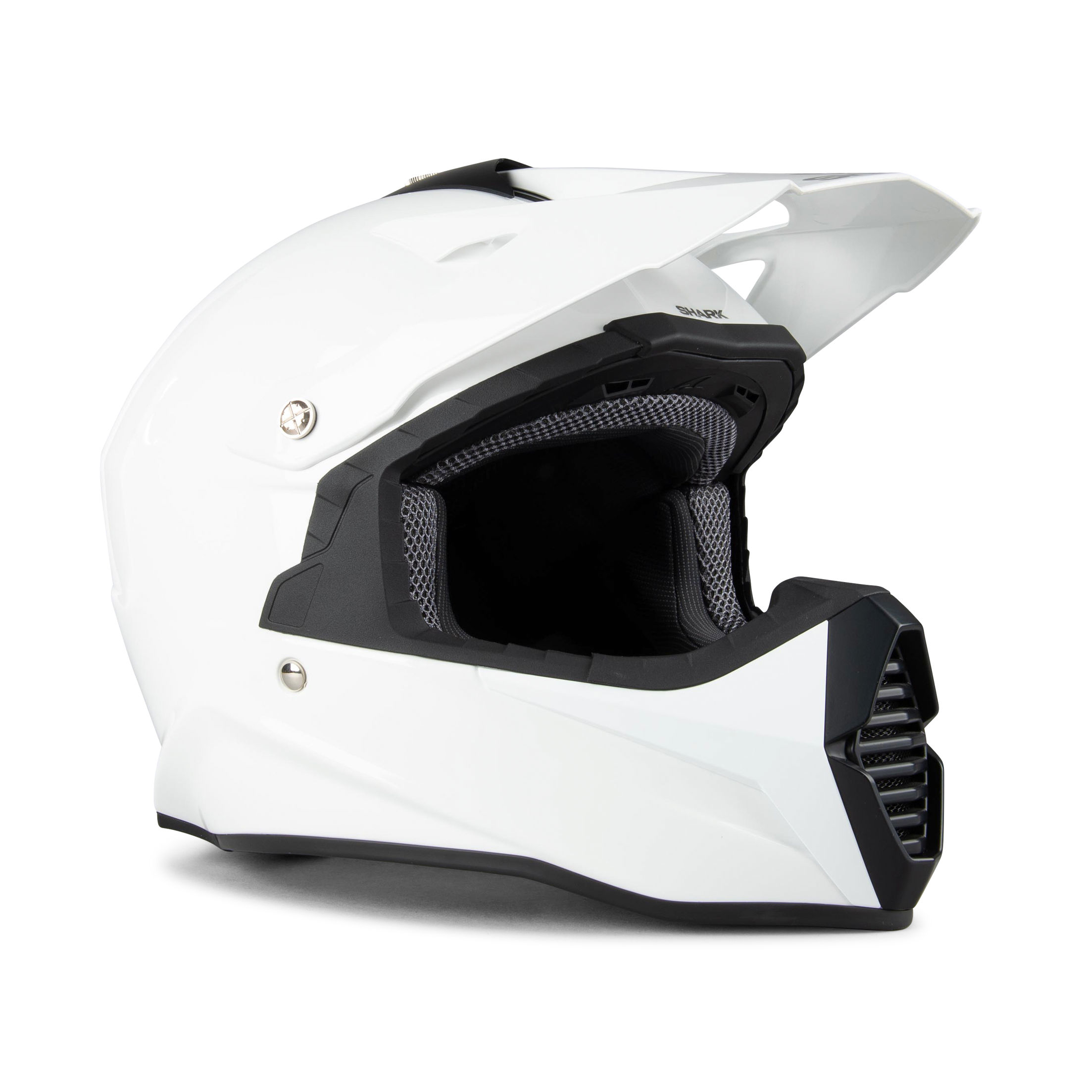 Shark Casco Cross  Varial Blank Bianco