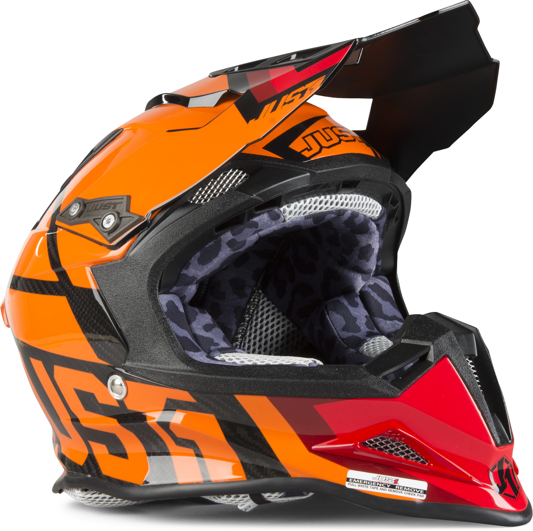 Just1 Casco Cross  J12 Unit Arancio